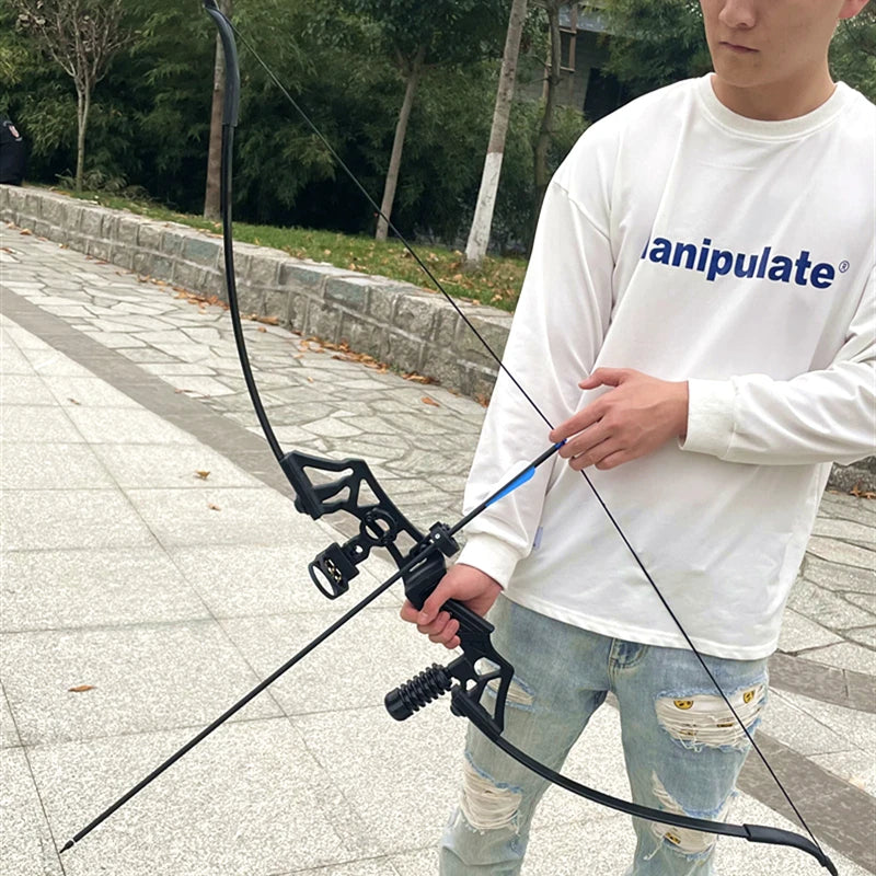 Bow Shooting Sports Compound Bow Traditional Bow Archery Equipment Outdoor Games Alloy Metal Hunting Slingshot