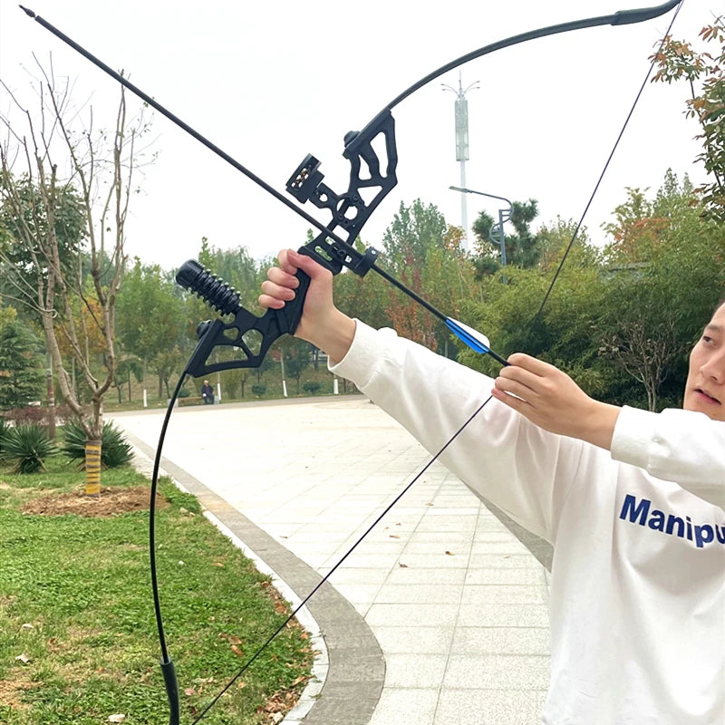 Bow Shooting Sports Compound Bow Traditional Bow Archery Equipment Outdoor Games Alloy Metal Hunting Slingshot