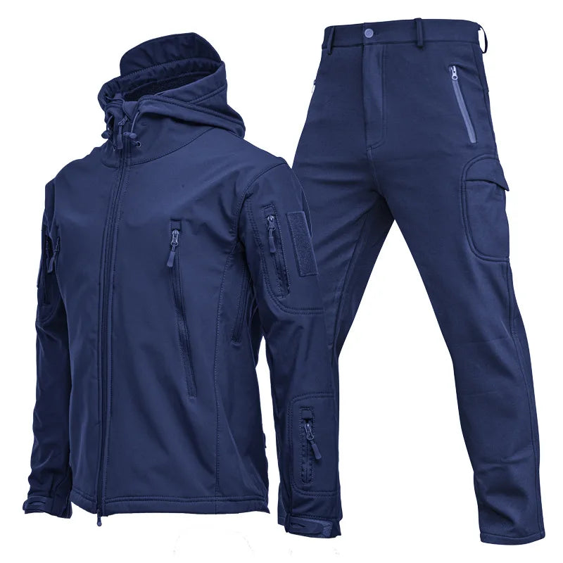 Snow Clothing 2 Piece of Ski Suit Sets Outdoor Sports Waterproof Jacket With Hood and Pants Snowboarding Wear Ski Wear