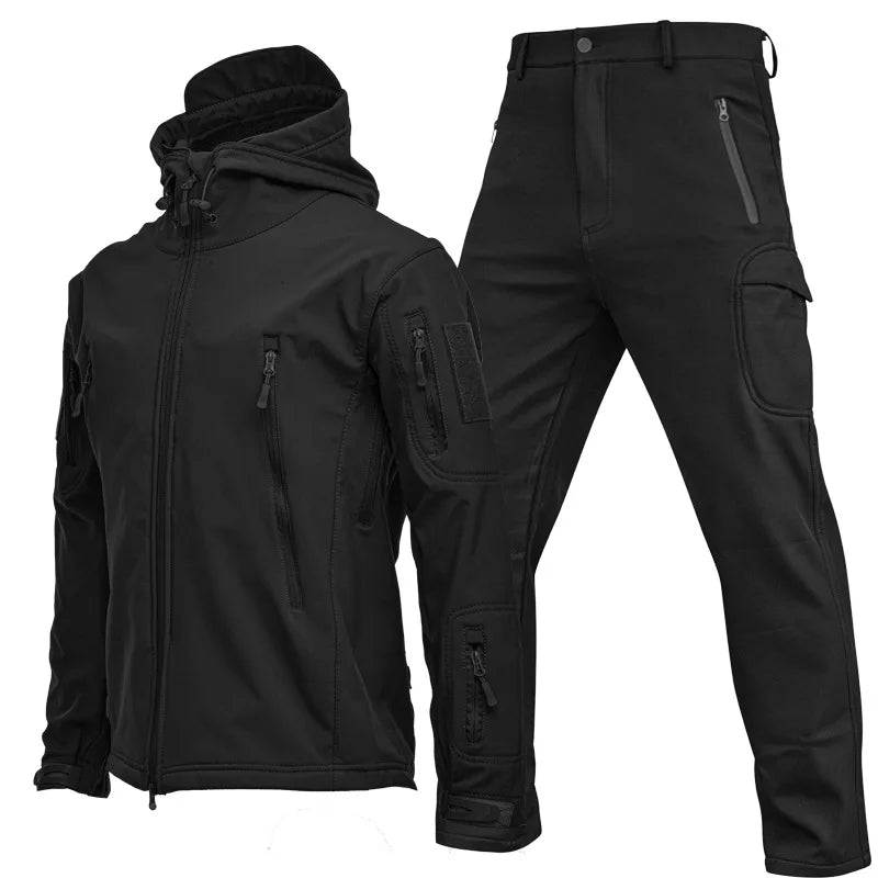 Snow Clothing 2 Piece of Ski Suit Sets Outdoor Sports Waterproof Jacket With Hood and Pants Snowboarding Wear Ski Wear