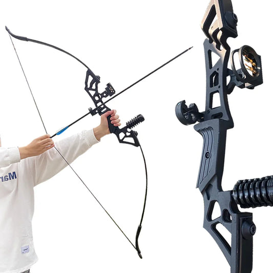 Bow Shooting Sports Compound Bow Traditional Bow Archery Equipment Outdoor Games Alloy Metal Hunting Slingshot