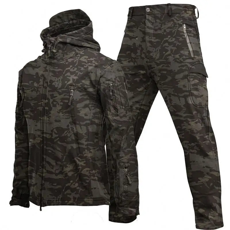 Snow Clothing 2 Piece of Ski Suit Sets Outdoor Sports Waterproof Jacket With Hood and Pants Snowboarding Wear Ski Wear