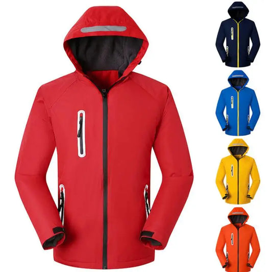 Camping Hiking Wear Clothing Outdoor Mens Windbreaker High Level Waterproof Windproof Jacket