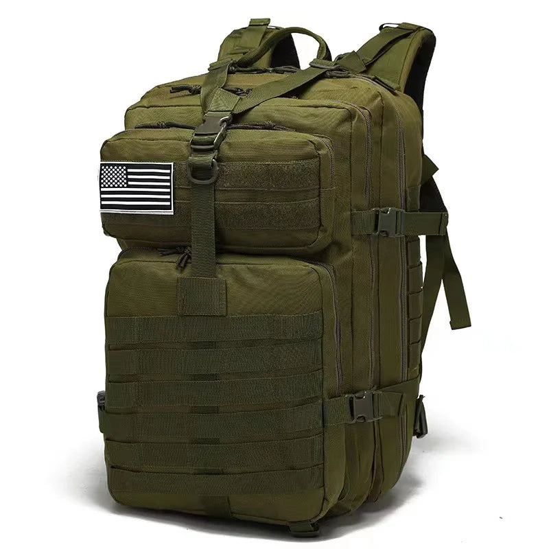 50L Tactical Backpack for Men GPS Fashionable Outdoor Travel Trekking EDC Molle Pack Waterproof Assault Bag Hunting 3P Features