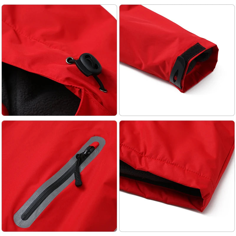 Camping Hiking Wear Clothing Outdoor Mens Windbreaker High Level Waterproof Windproof Jacket