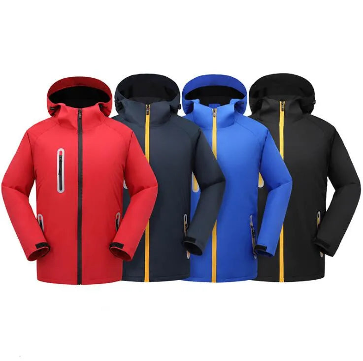 Camping Hiking Wear Clothing Outdoor Mens Windbreaker High Level Waterproof Windproof Jacket